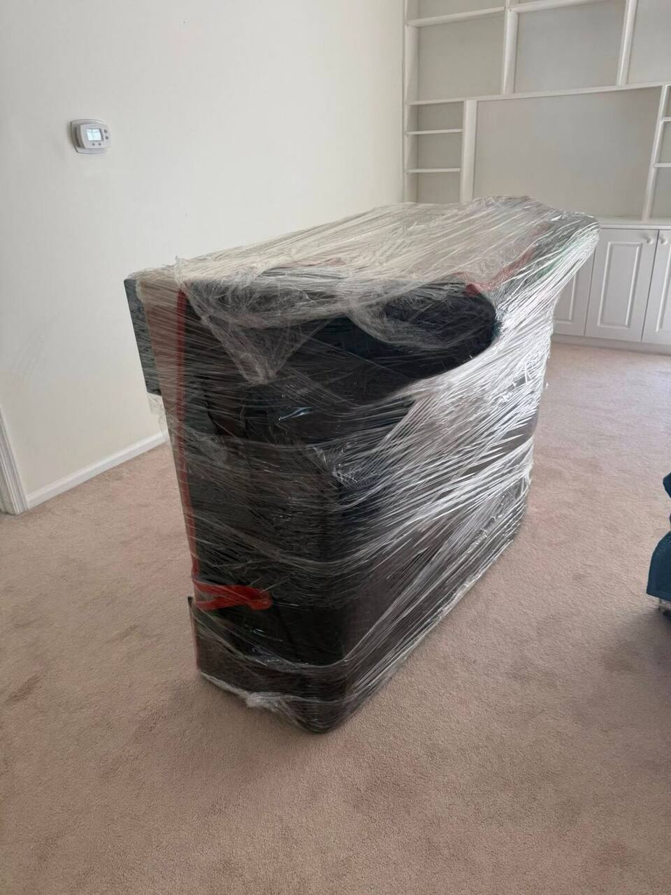 Wrapped before the door opens